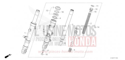 FRONT FORK NSS350AM de 2021
